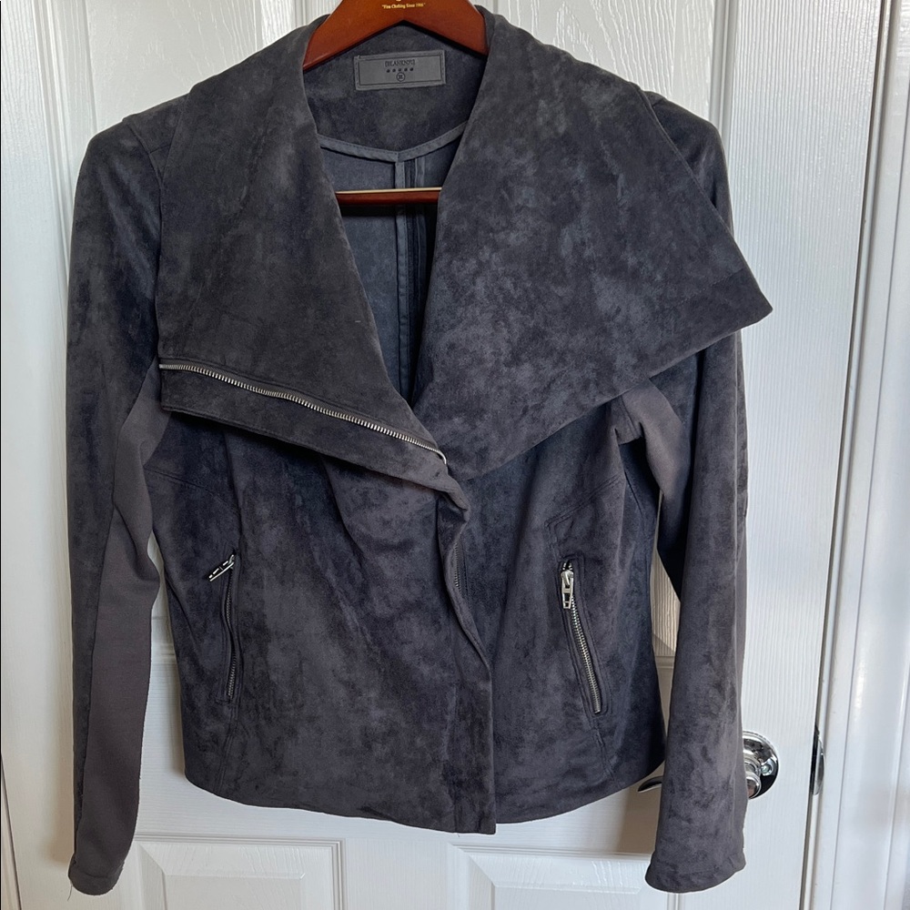 Blank NYC Charcoal Suede Women's Jacket
